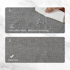 BALCONY & FALCON Placemats Set of 4 Faux Linen Cloth Place Mats Washable - Image 3
