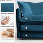 mikibama Luxury 3 Piece Sofa Set, 2 Pieces of Single Sofa and 1 Piece of 3 - Image 4