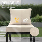 24x24 Inch Outdoor Chair Cushions Set of 4, Patio Furniture Cushions - Image 3