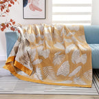 Boho Throw Blanket for Bed 100% Cotton Ultra Soft Rustic Quilt Fall Blanket - Image 5