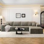 135.4" Cloud Modular Sectional Sofa Couch by Settab