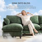Ihanherry 105" Modular Sectional Sofa, L-Shaped Cloud Couch - Image 3