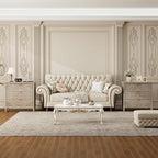 31.5" Carved 3-Drawer Cabinet - Image 9