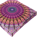 Mandala Floor Pillow Cover Meditation Cushion Seating Throw Hippie Round - Image 7