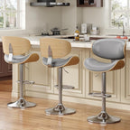 YaFiti Bar Stools for Kitchen Island, Swivel Bar Stools for Kitchen Counter - Image 3
