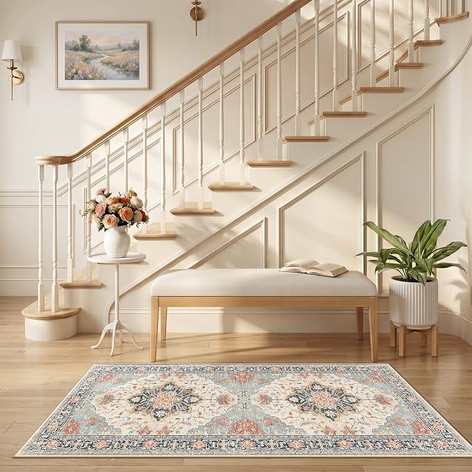 RELEANY Area Rugs 2'6"x5' Runner Rug Non Slip Washable - Image 2