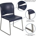 Flash Furniture Hercules Series Contoured Stacking Chairs - Image 5