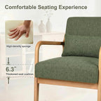Mid Century Accent Chair, Comfy Arm Chair - Image 5