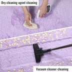 PAGISOFE Fluffy Soft Purple Rug 4' x 6' Rug, Shaggy Rugs - Image 6