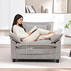 Oversized Accent Chair, Modern Chenille Cloud Sofa Chair - Image 3