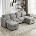 WUTUTUEE 107”Modular Sectional Sofa Convertible U Shaped Sofa Couch Set by WUTUTUEE