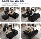 Avenco 106” 3-Seater Modular Sofa Couch, Individually Wrapped Coil Support & - Image 3