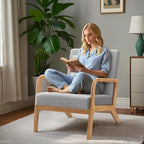 ELUCHANG Mid-Century Modern Accent Chair - Image 3