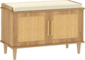 Akxomel Rattan Shoe Storage Bench by Akxomel