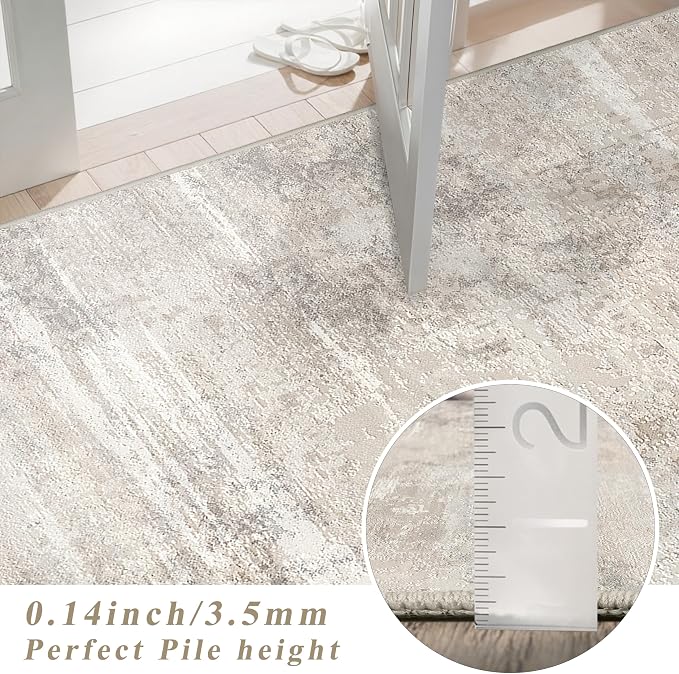 Washable Abstract 3x25 Runner Rug - Image 8