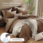 Monbix California King Comforter Set, Bed in a Bag 7 Pieces - Image 3