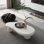 47.2" Cloud Coffee Table for Living Room Irregular Coffee Table Modern Low - Image 3