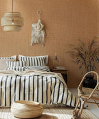 Brown Grasscloth Wallpaper Peel and Stick Contact Paper Textured Removable - Image 2
