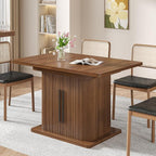 Extendable Dining Room Table for 4-6, 47-65 Inch Rectangle Kitchen Dining Table - Image 5