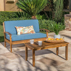 Eco-Friendly Love Seat and Coffee Table Combo, Sustainable Materials and Chic by Unknown