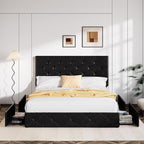 Allewie Upholstered Full Size Platform Bed Frame - Image 3