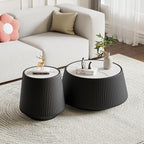 26.77" Marble Coffee Table, Modern Cup Shaped Coffee Table - Image 5