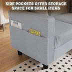 JAMFLY Convertible L-Shaped Sectional Sofa - Image 5