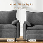 Vesgantti 74" Loveseat Sofa for Living Room, Comfy Cloud Couch Deep Seat - Image 3