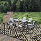 SAND MINE Waterproof Outdoor Rug 10x20 ft, Plastic Reversible Rug, Modern Area - Image 6