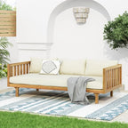 Merax Outdoor Acacia Wood Conversation Set - Image 5