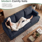 YOUDENOVA Sofa, 63” Comfy Loveseat Sofa - Image 6