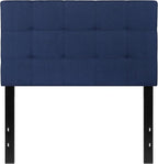 Flash Furniture Bedford Tufted Upholstered Twin Size Headboard in Navy Fabric - Image 6