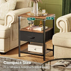 Huuger Nightstand Set of 2, Night Stand - Image 5