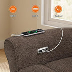 MCombo 87.8" Wall Hugger Power Reclining Sofa, 3-Seat Triple Recliner Couch - Image 10