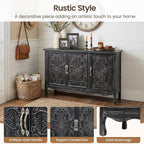 RoyalCraft Buffet Cabinet with Storage, Vintage Solid Wood Sideboard Table - Image 3