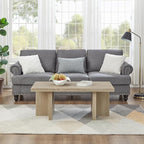 Roundhill Furniture Mchome 3-Piece Coffee Table Set, Coffee Table and Two End - Image 4