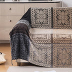 Boho Throw Blanket, Chenille Jacquard Tassels Throw Blankets - Image 3