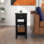 ChooChoo Side Table Living Room, Narrow End Table - Image 4