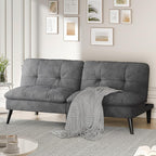 Shintenchi Futon Sofa Bed, Foldable Small Velvet Couch Bed by Shintenchi%7CFurnitureMadeforRealLife