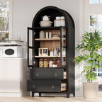 71" Arched Storage Cabinets - Image 5