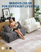 Folding Sofa Bed, Convertible Folding Out Sofa Bed - Image 4