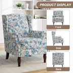 Pia Ricco High Back Floral Accent Chair - Image 3