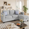 JAMFLY Convertible L-Shaped Sectional Sofa by JAMFLY