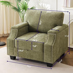 Oversized Accent Chair with Seat Storage, Comfy Living Room Chairs with Armrest - Image 2