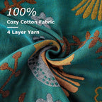 LUTBM Boho Throw Blanket for Bed 100% Cotton Soft Quilt Summer Lightweight - Image 6
