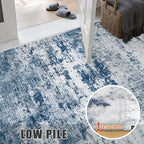 Washable Area Rug 3x10 Entryway Rug: Washable Modern Abstract Soft Thin Rug - Image 7
