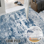 Washable Area Rug 3x8 Entryway Rug: Washable Modern Abstract Soft Thin Rug - Image 7