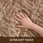 Ophanie 9x12 Brown and White Diamond Striped Rugs - Image 2