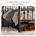 SHA CERLIN Twin Size Metal Platform Bed Frame - Image 5
