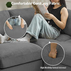 61'' Modular Loveseat Sofa, Extra Deep Seat Cloud Couch - Image 4